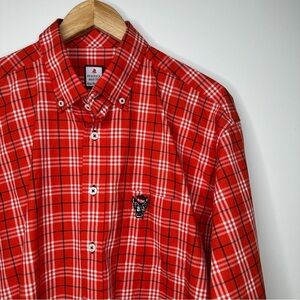 Fredrick Martin NC State Wolfpack Extra Fine Cotton Button Down Shirt Size XL